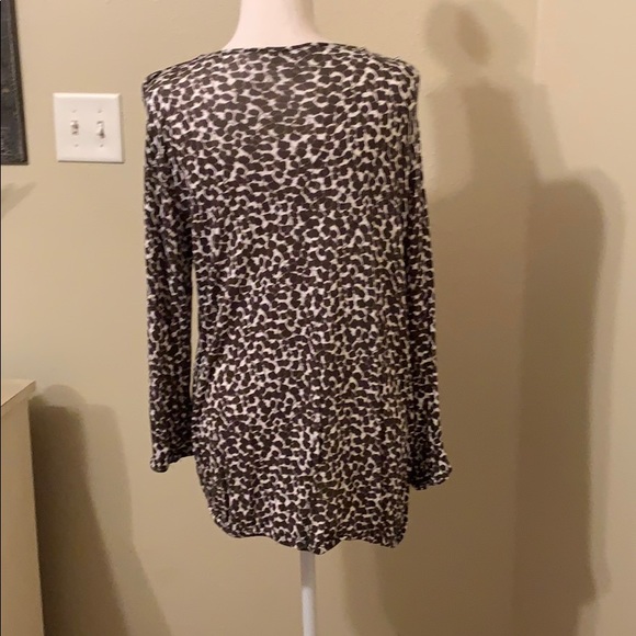 Micheal Kors Key Hole Blouse Size Large - Picture 2 of 3